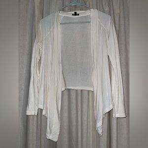 White Asymmetrical Cardigan Cover up Size XS